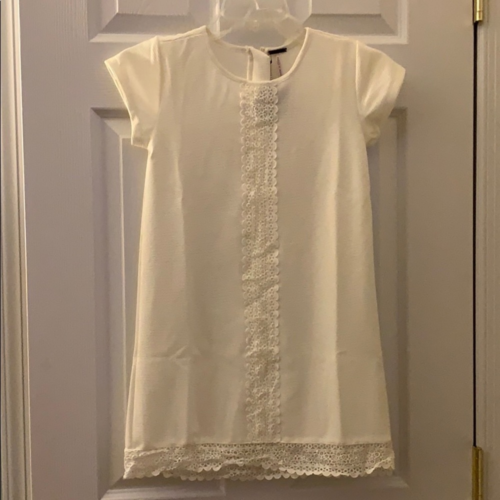 Little girl's white/cream dress